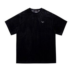 Team Wang Black Round Neck Short-Sleeved T-Shirt